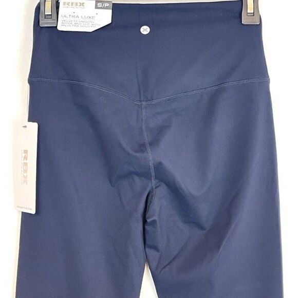 NWT RBX Active Leggings Women's Small Blue Capri Flat Front Stretch High-Rise - Picture 9 of 14